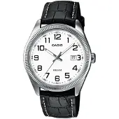 Casio Montre à affichage analogique noir / argent / blanc