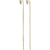 Pilgrim Boucles d'oreilles 'Tittiana' or / transparent