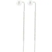 Pilgrim Boucles d'oreilles 'ELBA' argent / blanc perle