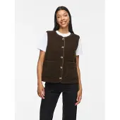 Vila Gilet 'VIAda' brun foncé