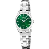 Lotus Montre à affichage analogique vert