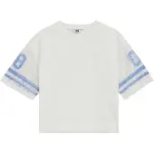 We fashion T-Shirt bleu clair / blanc
