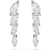 Swarovski Boucles d'oreilles 'MESMERA' argent / blanc