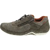Rieker Chaussures pour hommes , chaussures à lacets, baskets basses, couleur verte, style décontracté