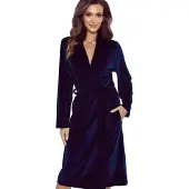 Vivisence Peignoir long '5022' bleu foncé