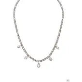 Purelei Chaîne 'Soft Shine' argent / blanc perle