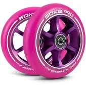 Soke Roues de scooter 110 mm rose 2 pcs