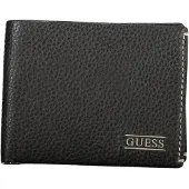 GUESS Jeans portefeuille en cuir noir SMBOGSLEA20_NEBLA