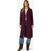Noisy May Manteau en tricot 'City' cyclamen