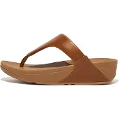 FitFlop Lulu Leather Flip Flops Marron EU 40 Femme