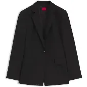 HUGO Blazer Regular en flanelle stretch à un bouton