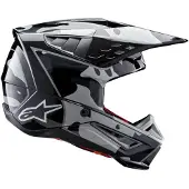 Alpinestars S-M5 Rover 2 Helmet Ece 22.06 Black Silver Glossy Taille S