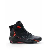 Alpinestars Chaussures Faster-4 Drystar Black Rio Red Red Fluo
