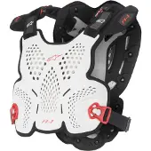 Alpinestars Protection A-1 Roost White Black Red, Taille: M/L