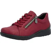 Rieker Chaussure à lacets rouge foncé