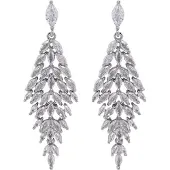 Avant Garde Boucles d'oreilles 'Amelieta' argent