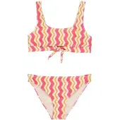 Roxy Bold Waves Crop Bikini Rose 14 Years Fille