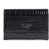 Ted Baker porte-monnaie Valliaa Croc Effect Small Purse Black noir
