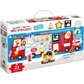Czuczu Puzzle su dziurką Gaisrinė mašina 23 elementy (23 pièces)