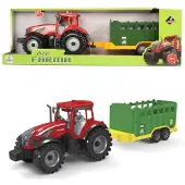 Askato Tracteur avec remorque verte -