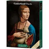Castorland Puzzle 1000 pièces La Dame à l'hermine, Collection d'art de Léonard de Vinci 105168
