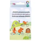 Strigo Crayons graphite Jumbo Kapibara 8 mm, lot de 6