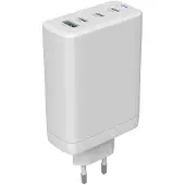 Canyon Chargeur mural CNS-CUW140ACC, 140 W GaN, 3x USB Type-C PD, 1x USB-A QC Blanc