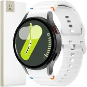 Tech-Protect None (Silicone, TPU), Sangles de montre, Blanc