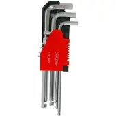 AWTOOLS CLÉS ALLEN BLACK LINE 9 pièces/BILLE 1,5-10