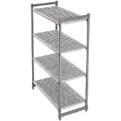 Cambro Étagère ventilée fixe à 4 niveaux, modèle Starter, 183 x 122 x 61 cm