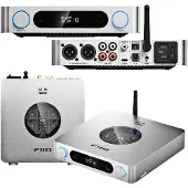 Fiio K13 R2R (commutateur de gain, Écran, Réglage du son, USB-DAC, Bluetooth), Amplificateur pour casque, Argent