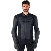 Alpinestars Veste En Cuir Faster V3 Black Black, Taille: 60