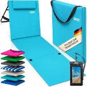 Detex Tapis de plage turquoise 158x56x46cm rembourré