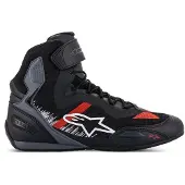 Alpinestars Faster 3 Rideknit Bottes Noir/Gris/Rouge 9 unisex