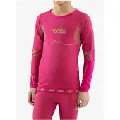 Viking Riko Long Sleeve Base Layer Set Rose 140-152 cm Garçon