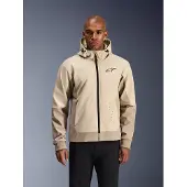 Alpinestars Sweat à capuche zippé Radium Tech pour moto, gris/beige, M