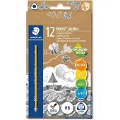 Staedtler Box 12 Triangular Pencils Jumbo Triplus Gris Enfants