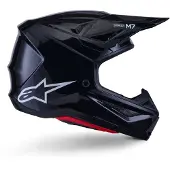 Alpinestars Casque S-M7 Solid ECE 22.06 Black Glossy