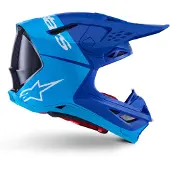 Alpinestars Casque Supertech M10 Flood ECE 22.06 Met Blue Med Blue Blk Crb M G