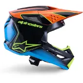 Alpinestars Casque S-M3 Fray ECE 22.06 Black Orange Yellow Fl G