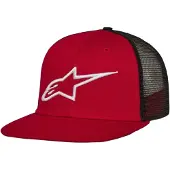 Alpinestars Casquette Trucker Corp Red Black, Taille: One Size