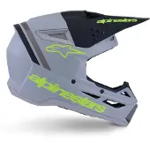 Alpinestars Casque S-M3 Radium ECE 22.06 Gray Black Yellow Fl Matt