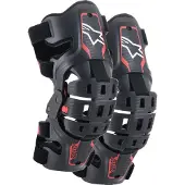 Alpinestars Genouillères Bionic 5S Junior Black Red, Taille: One Size