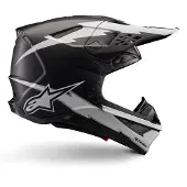 Alpinestars Casque Supertech M10 Ampress ECE 22.06 Black White Matt