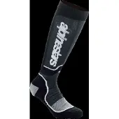 Alpinestars Chaussettes MX Plus Junior Black White, Taille: M/L