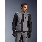 Alpinestars Veste de moto textile imperméable Andes Pro Drystar XF, gris/noir, L