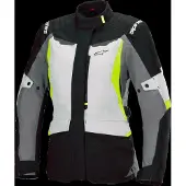 Alpinestars Veste Imperméable Stella ST-1 Ice Gray Black Yellow Fluo