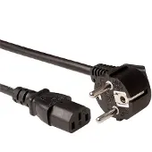 ACT AK5209 câble électrique Noir 1 m CEE7/7 Coupleur C13