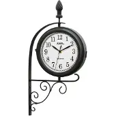 AMS Horloge murale à quartz, mouvement à quartz, 24x54x9cm, 9433