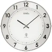 AMS Horloge murale radio, mouvement radio, D30x4cm, 5948